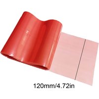 1/5/10M 120mm Plastic Casings Transparent Red Food-Grade Casings for Sausage Stuffing Breakfast Sausage Maker Prep Kitchen Tools