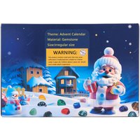 AliExpress Runyangshi Christmas Advent Calendar Crystal Mineral Gift Box Rock Stone Collections Pebbles Polished Gravel Raw Crystal Chakra Stone
