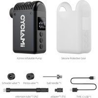 AliExpress CYCLAMI A2 Mini Portable Bicycle Pump Rechargeable Air Inflator 100 PSI Type-C Bike Accessories for Schrader Presta Tires A2MINI