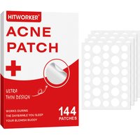 144Pcs Hydrocolloid Acne Pimple Patches, Invisible Blemish Spot Cover Stickers, Skin Friendly Absorbing Acne Patches for Facial