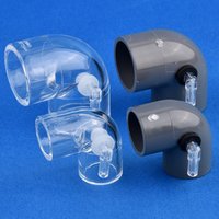 PVC Elbow Connector Fish Tank Anti-Siphon Connector Backflow Prevention Bottom Filter Backwater Proof Increasing Oxygen Joint