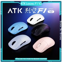 ATK Liekong F1 V2 Wireless Mouse Lightweight Ergonomics PAW3395/3950Ultra Sensor Low Latency Gaming Mouse Computer Accessories