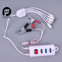 1PC 3USB Clip With Switch Charger Mobile Phone Charger USB Interface Universal Battery Mobile Phone Charger