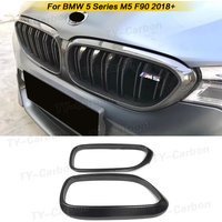 Real Carbon Fiber Front Kidney Grill For BMW 5 Series G30 G31 G38 F90 M5 Facelifted 2018-2021 Racing Grille Auto Accessories