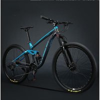 AliExpress YTYIN Fashion Full Suspension Mountain Bike High Carbon Steel Frame 26/27.5/24 Inch Disc Brakes Racing Grade