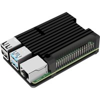 Armor Aluminum Case for Raspberry Pi 4 Model B, Auto Cooling Metal Case with Heatsink Thermal Adhesive for Raspberry 4B