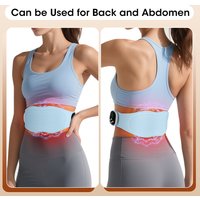 Electric Waist Massager Lower Back Toning Belt for Belly Exercise Vibration Hot Compress Massage Belt Muscle Relax USB charge