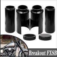 FOR Harley Softail Breakout FXSB 2013-2017 Hard Candy Custom Motorcycle Aluminum Black Full Fork Cover Fork Tubes Caps Set