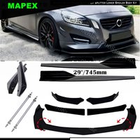 For Volvo S40 S60 S80 S90 Front Bumper Lip Spoiler Splitter Side Skirt Bod Gloss