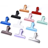 Vintage Color Metal Wide Paper Clips Binder Clip Planner Clips Travel Journal Accessories Office Desk Organizer Clamp Stationery