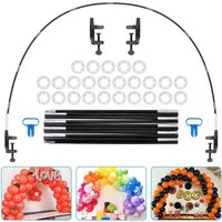 1 Set Black Table Balloon Arch Kit, Arch Frame for Different Size Tables Balloon Garland Decorations for Birthday Party Wedding