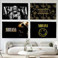 Rock band N-NirvanaS flag Suitable For Party Club Outdoor Interior Wall Art Decoration Banner Gift