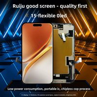 RJ Brand 100% Soft OLED Screen For iPhone 14Pro 15 16 Display True Tone With 3D Touch Screen For iPhone Replacement With Tools