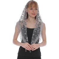 New Floral Lace Triangular Headscarf Scarves 138x40cm Women Classic Breathable Hollow Solid Color Triangular Headband Shawl
