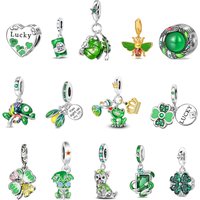 New 925 Sterling Silver Cute Frog Prince Dangle Charm Fit Original Bracelet Crown Bead For Fairy Tale Style Jewelry Accessory