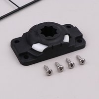 With 4 Screws Inflatable Kayak Rod Holder Navigation Mount Base Boat Canoe Slide Rail Kayak Fishing Rod Accessories