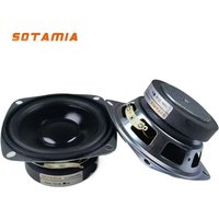 SOTAMIA 2Pcs 3 Inch Waterproof Speaker 8 Ohm 15W Midrange Bass Power Speaker Hifi Loudspeaker Music Sound Audio Home Theater