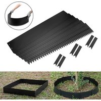 6Pcs Steel Landscape Edging Fence 40*8 inch Weather-resistant Garden Ground Fence Guardrail Garden Railing Decorative Lawn