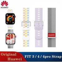 Original Huawei FIT 4 Activity Rings Fluoroelastomer Strap for Huawei FIT 3 4pro QuickLink Bicolor Nylon Strap FIT Rubber Band