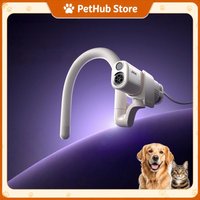 Jirpet H1 Neck Mounted Pet Hair Dryer High Concentration Negative Ion With Ringworm Detection Light For Dog Cat Pet Grooming