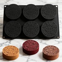 6 Cavity Mayan Totem Silicone Mold Mousse Cake/Chocolate/Pudding/Bread Baking & DIY Soap Candle Mold