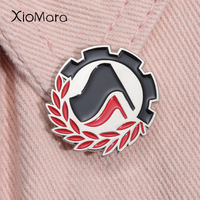 Antifa Action Flag Logo Enamel Pin Anti-action Anti-Racism Flag For Decoration Alliance Against War And Peace Brooch Lapel Badge