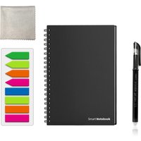 A6 Reusable Smart Notebook Digital Notepad Lined Dotted with Erasable Pen and Wipe for Sketch Cloud Storage and Reuse Endlessly