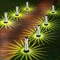 Stainless Steel LED Waterproof Solar Light Outdoor Landscape Lamp For Garden Path Yard Patio Backyard Home Courtyard Decor Light