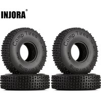 INJORA 1.0 Rock Crawler Comp Pins Multi Terrains Wheel Tires 65*19mm for 1/18 1/24 RC Car Axial SCX24 AX24 Rock Buggy (T2440)