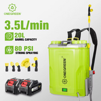 ONEGRREN 20L Elektrische Sprayer Landwirtschaft Intelligente Pestizid Spender Garten Bewässerung Sprayer Für Makita 18V Batterie Pin