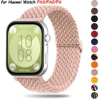Nylon Braided Strap for Huawei Watch Fit3 Fit2 Fit Solo Loop Band for Huawei Watch Fit 3 2 1 Smartwatch Woven Sport Bracelet