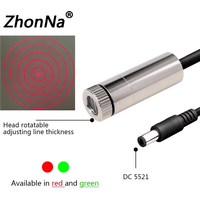 Red Light Circle Laser Module Large Circle Ring Excitation Module Power input voltDC3V 5Concentric Locator Infrared 100mW