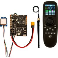 1Set RXG7-TXG4 GPS Remote Controller Kit Color Screen Transmitter 8.4V 12V Receiver Board for RC Trawler Boat Control 500Meters