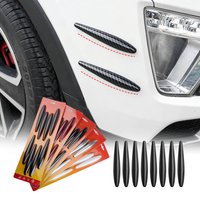 Set Bumper Lip Decoration Diffuser Splitter Fins Body Spoiler Canards Valence Chin Car Tuning Canard Decor Protection Device