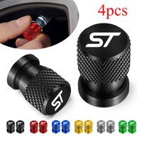 Car Wheel Tire Valve Caps Tyre Stem Covers Airdust Waterproof 4pcs For Ford ST FOCUS 2 3 Mondeo Fiesta Kuga MK2 MK3 MK4