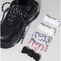Fashion 5 mm Dot Circle Shoelaces Canvas Black White Shoes laces Women Men Daddy shoes Casual Sports Shoelaces Dropship