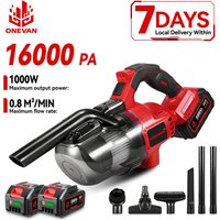 ONEVAN 1000W Akku-Elektro-Staubsauger, tragbar, wiederaufladbar, Boden-Sofa-Reinigungs-Elektrowerkzeug für Makita 18V Akku-Pin
