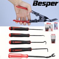 6/2/4PCS Precision Hook and Pick Tool Kit & Car Trim Removal Pry Tools with Fastener Clip Pliers, Ideal for Auto Oil Seal O-Ring