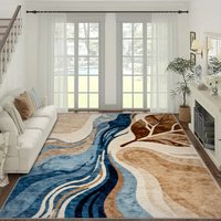 VIKAMA Area Rug for Living Room Bedroom,Modern Geometric Carpets, Anti-Skid Durable Carpet for Kids Dorm Nursery, Home Decor