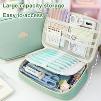 Cheap stuff Aesthetic stationery School supplies pencil cases pink&white&blue&green cute Bag for office box Wallet