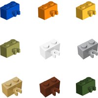 100pcs Modified 95820 1x2 Building Blocks Kit With Open O Clip Bricks Educational Children Birthday Gifts Particle Puzzle Toy