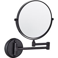Bathroom Cosmetic Mirror 6 inch Wall Mounted Cosmetic Mirror Retractable Round Cosmetic Mirror Double Sided Mirror Bathroom