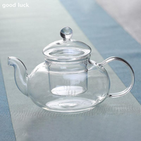 Teapot Lid Replacement Glass Lid Heat-resistant Glass Lid Strainer Kettle Glass Cover Filter For Household Travel Replacement
