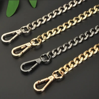 120cm Metal Aluminum Bag Chain Replacement Parts Accessories for Hand-Woven Shoulder Handbag DIY Handmade Detachable Straps