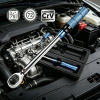 3/8" Drive Adjustable Torque Wrench Precision Hand Tool for Automotive Repair Comfort Grip Handle Durable Steel Construction
