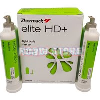 50mlX2/Box Zhermack HD+ Light Body Hydrophilic Silicone Impression Duplication Material Dental Lab Artificial Gingival Gel