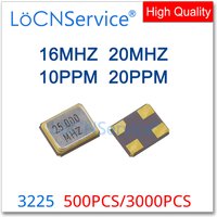 16Mhz 20Mhz 10PPM 20PPM 500PCS 3000PCS SMD Passive quartz crystal oscillator 4Pin 3225 16.000mhz 16M 20.000mhz 20M Resonators