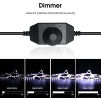 LED Dimmer 12V 24V Adjustable Brightness Light Intensity Regulator Switch LED Controller For 2835 5630 5050 5730 Single Color