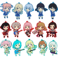 Bang Dream! Morfonica Anime Game Yashio Rui Kirigaya Touko Kurata Mashiro Futaba Tsukushi Hiromachi Nanami Rubber Strap Keychain