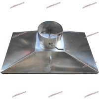 Stainless steel smoking hood Exhaust gas smoking vacuum hood Round bell mouth suction hood